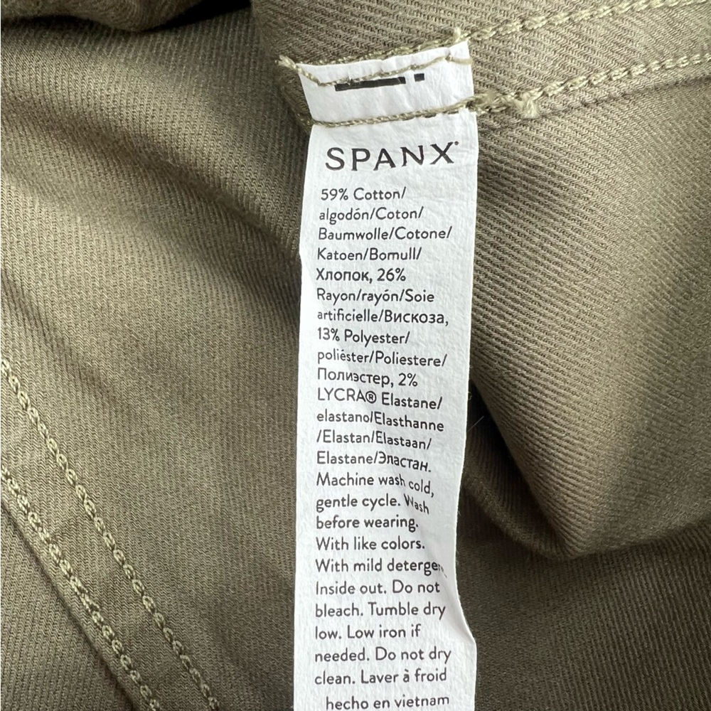 Spanx utility Jacket Stretch Twill Shacket Tuscan… - image 7